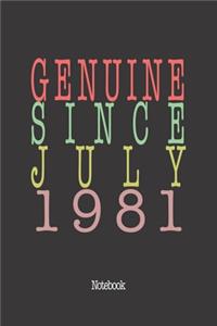 Genuine Since July 1981