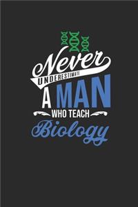 Never Underestimate A Man Who Teach Biology