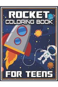 Rocket Coloring Book for Teens