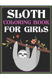 Sloth Coloring Book for Girls