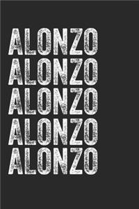 Name ALONZO Journal Customized Gift For ALONZO A beautiful personalized