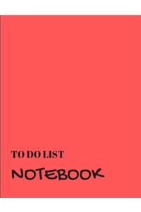 To Do List Notebook: Red With Priority Tasks with Due Date - Personal and Business Activities with Level of Importance