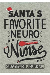 Santa's Favorite Neuro Nurse - Gratitude Journal