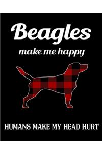 Beagles Make Me Happy Humans Make My Head Hurt