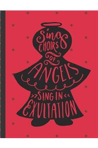 Sing Choirs Of Angels Sings In Exultation: Buffalo Plaid Christmas Planner Gift: - Holiday Theme - Gift Under 10 - Stocking Stuffer - Christmas Eve - Christmas Gift - Holiday Organizer - Elf 