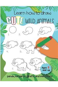 Learn how to draw cute wild animals Panda, kangaroo, giraffe, and many more! Ages 5 and up