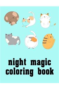night magic coloring book