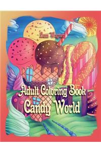 Adult Coloring Book - Candy World
