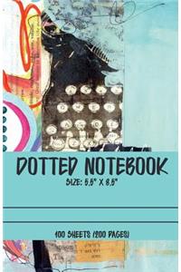 Dotted Notebook / ( Size 5.5 X 8.5 Inches ) 100 Sheets (200 Pages)
