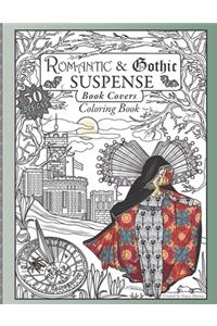 Romantic Gothic Suspense Book Covers Coloring Book