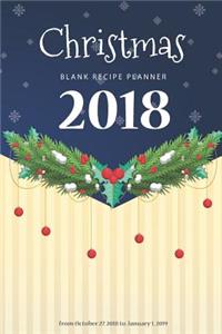 Christmas Blank Recipe Planner