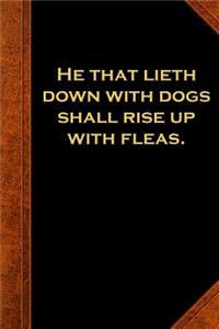 2019 Weekly Planner Ben Franklin Quote Dogs Fleas Vintage Style