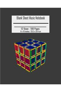Blank Sheet Music Notebook