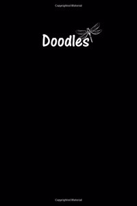 Doodles Journal - Great for Sketching, Doodling, Project Planning or Brainstorming: Medium Ruled, Soft Cover, 6 x 9 Journal, Black, 365 Pages