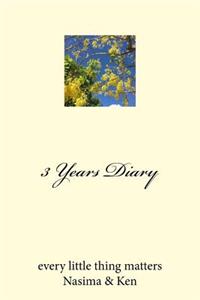 3 Years Diary