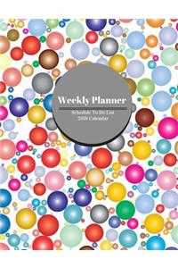 Weekly Planner Schedule To Do List 2018 Calendar