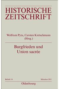 Burgfrieden und Union sacrée