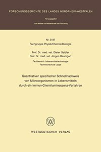 Quantitativer spezifischer Schnellnachweis von Mikroorganismen in Lebensmitteln durch ein Immun-Chemilumineszenz-Verfahren