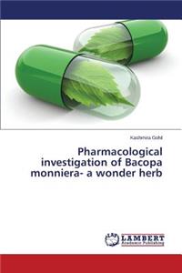 Pharmacological Investigation of Bacopa Monniera- A Wonder Herb