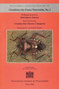 Checklisten Der Fauna Osterreichs, Nr. 2 - Heteroptera (Insecta) Cerambycidae (Insecta