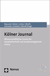 Wissenschaftliches Forum Fur Sozialwirtschaft Und Sozialmanagement 1/2013