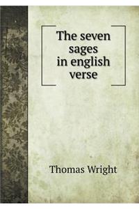 The Seven Sages in English Verse
