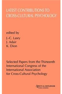 Latest Contributions to Cross-cultural Psychology
