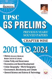 UPSC GS Prelims Previous Years Solved Papers Chapterwise 2001 to 2024 (English Medium) (5042)