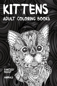 Adult Coloring Books Fantasy Beasts - Animals - Kittens