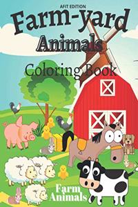 farm-yard animals coloring book