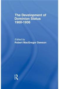 Development of Dominion Status 1900-1936