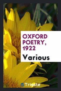 Oxford Poetry, 1922