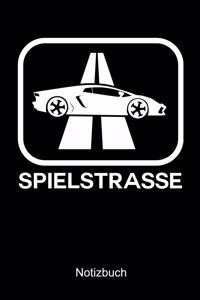 Spielstrasse Auto Notizbuch