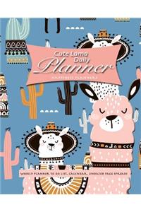 Cute Lama Daily Planner
