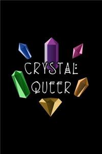 Crystal Queer Gay Pride Notebook: Lined Journal