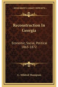 Reconstruction In Georgia