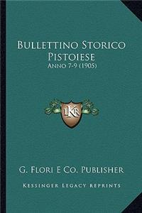 Bullettino Storico Pistoiese
