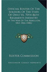 Official Roster Of The Soldiers Of The State Of Ohio V6, 70th-86th Regiments-Infantry