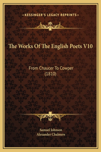 The Works Of The English Poets V10