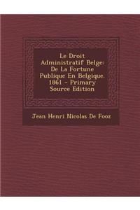 Droit Administratif Belge