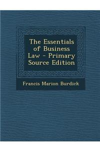 The Essentials of Business Law