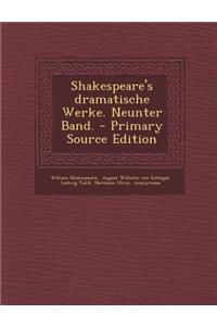 Shakespeare's Dramatische Werke. Neunter Band.