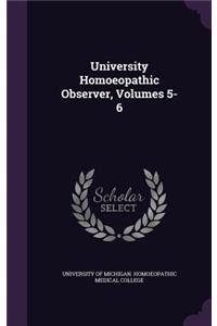 University Homoeopathic Observer, Volumes 5-6