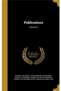Publications; Volume 01