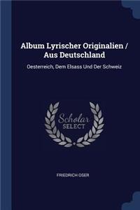 Album Lyrischer Originalien / Aus Deutschland
