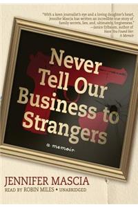Never Tell Our Business to Strangers Lib/E
