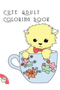 Cute Adult Coloring Book