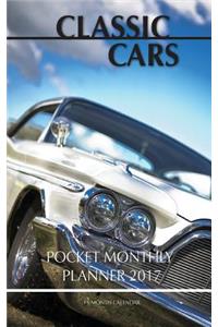 Classic Cars Pocket Monthly Planner 2017