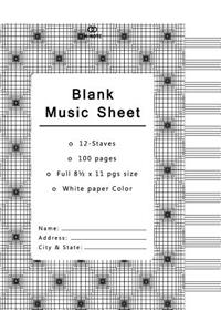 Blank Music Sheet