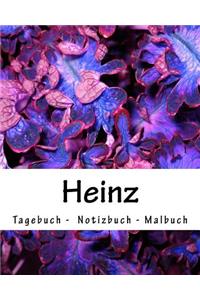 Heinz - Tagebuch - Notizbuch - Malbuch